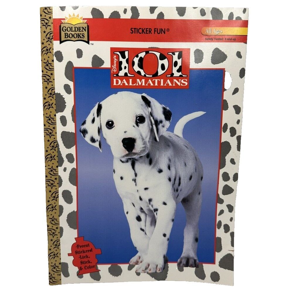 Disney's 1996 101 Dalmatians Sticker Fun Book Golden Books REAS DESCRIPTION!!!